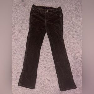 brown corduroy midrise vintage gloria vanderbilt jeans